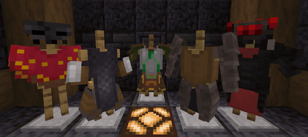 Banner showing different pieces of armor in tetrawear